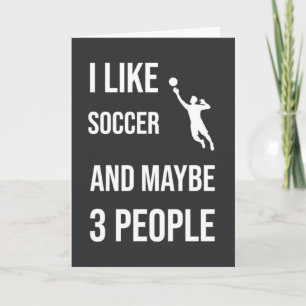 Funny Soccer Goalie Cards Spaß Sportfan Karte