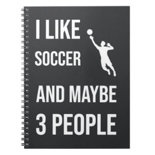 Funny Soccer Goalie gibt Sarcastic Sport Spaß Notizblock
