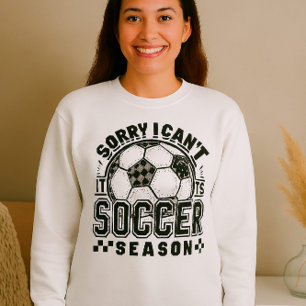 Funny Soccer Season Shirt - Sorry, dass ich nicht