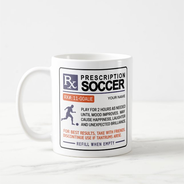 Funny Soccer Tasse - Design (Links)