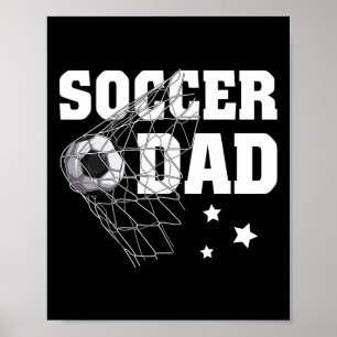 Funny Soccer Vater Daddy Soccer Sport Lover Fan Fa Poster