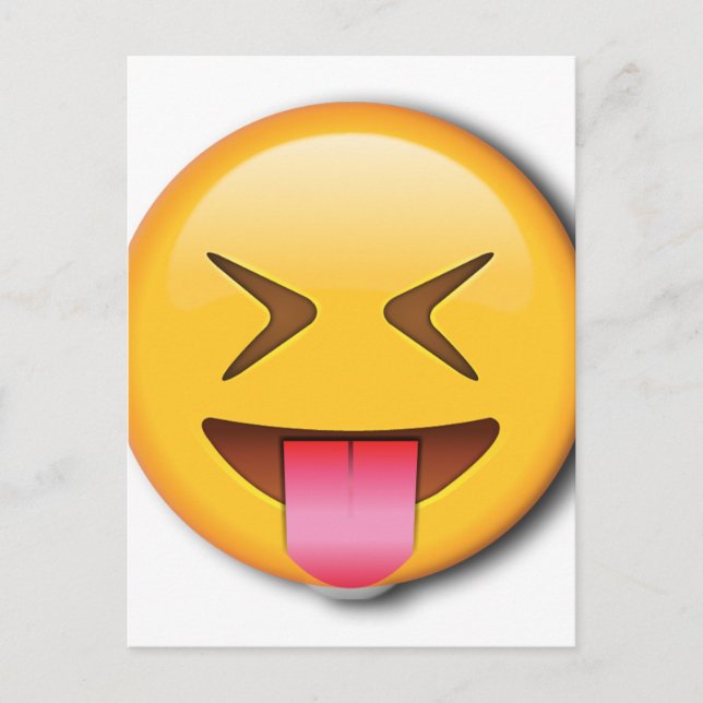 Funny Social Emoji Postkarte (Vorderseite)