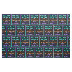 Funny "Social Media" Custom Stoff