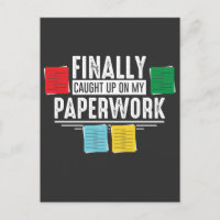Funny Social Worker Papwork Office Retirement Jo