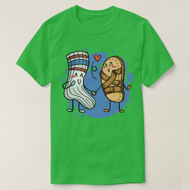Funny Socks and Sandals the Perfect Match T-Shirt (Design vorne)