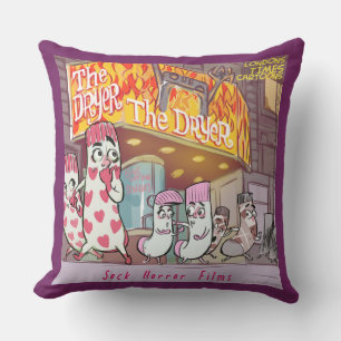 Funny Socks Horror Movies Jumbo Cotton ThrowPillow Kissen