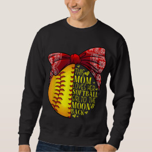 Funny Softball Geschenk Mama Frauen Pitcher Fangmä Sweatshirt