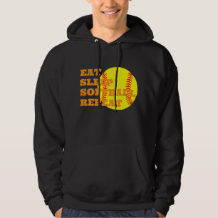 Funny Softball Hoodie - Individuelles Baseball Des