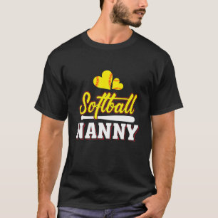 Funny Softball Nanny Baseball Lover Women Mother T-Shirt