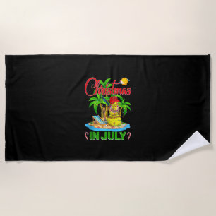 Funny Softball Weihnachtsmannmütze Hawaiian Christ Strandtuch