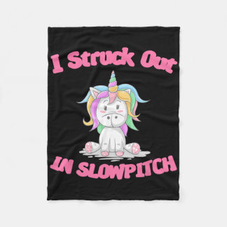 Funny Softll Gag Tee I Struck Out In Slowpitch Emr Fleecedecke