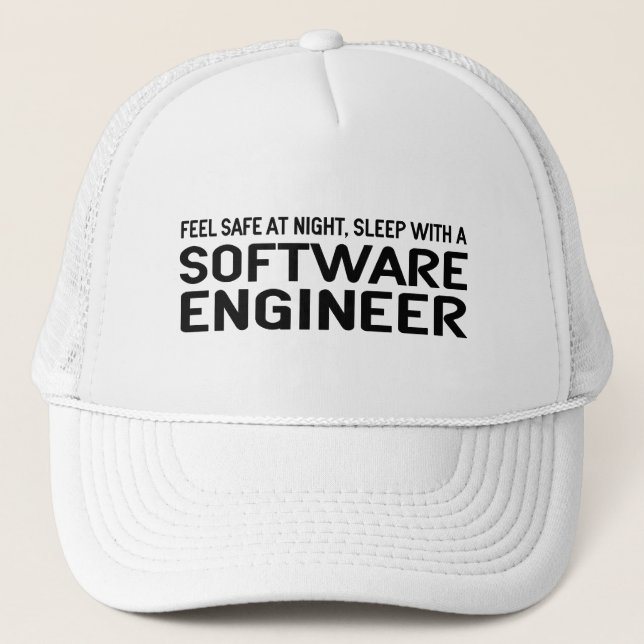 Funny Software Engineer Truckerkappe (Vorderseite)