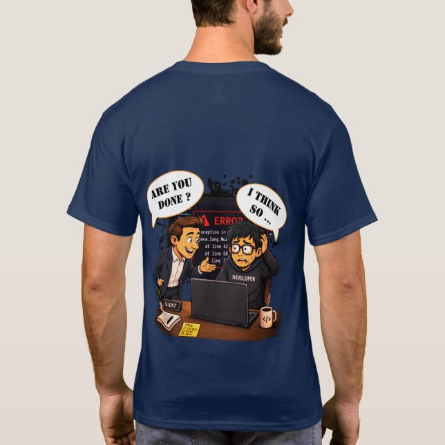 Funny Software Engineering Graduation Tee for Men (Rückseite)