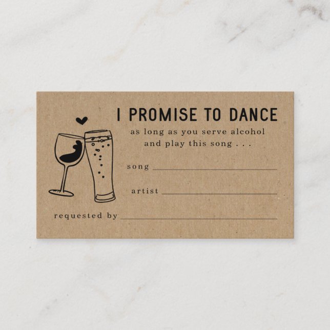Funny Song Request Card Einladung Einladung Umschl (Vorderseite)