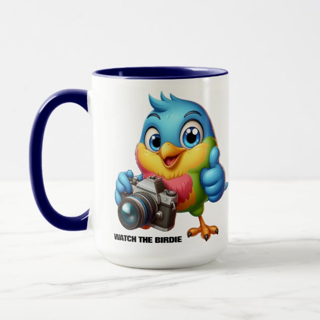 Funny Songbird Hinter der Kamera Lens Tasse (Links)