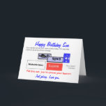 Funny Sons Geburtstagskarte. Bist du ein Roboter? Karte<br><div class="desc">Happy Birthday Son Karte,  anpassbar,  ohne zusätzliche Kosten. Hey,  wenn du ein Roboter bist,  muss ich auch einer sein. Liebe,  mein Sohn. Ich wünsche Ihnen einen schönen Tag. Fügen Sie seinen Namen hinein,  oder wo immer Sie ihn hineindrücken können.</div>