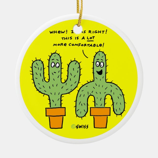 Funny Southwest Christmas Tree Ornament (Vorne)