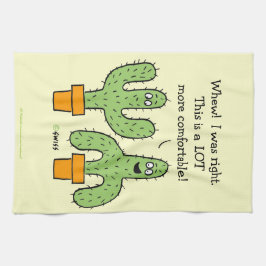 Funny Southwest Desert Cactus Cartoon Küche Geschirrtuch