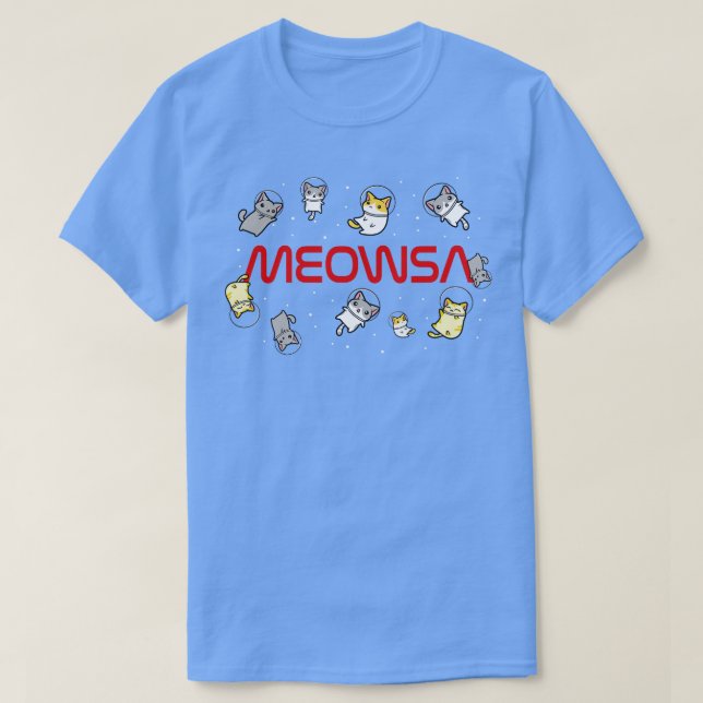 Funny Space Astronaut Katze gibt Männer Frauen Kin T-Shirt (Design vorne)