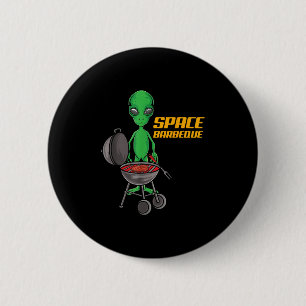 Funny Space Barbecue Alien Grill Koch Grillen _1 Button
