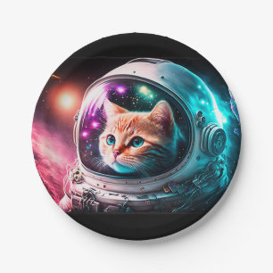 Funny Space Cat Astronaut Kitty Galaxy Universe Pappteller