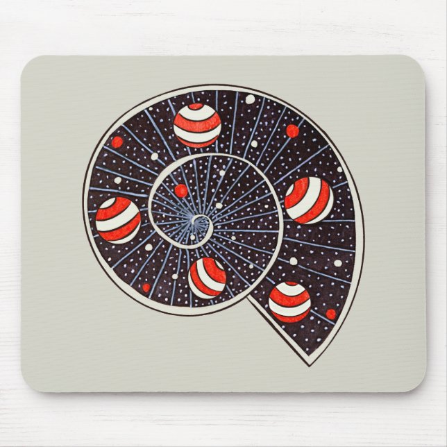 Funny Space Galaxy Planets Starry Sky Mousepad (Vorne)