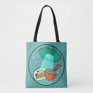 Funny Space Noodles Tote Bag Tasche