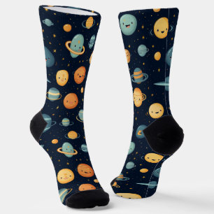 Funny Space Pattern Socken