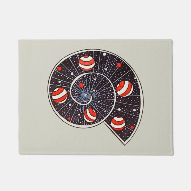 Funny Space Spiral Galaxy Kinder Fußmatte (Vorderseite)