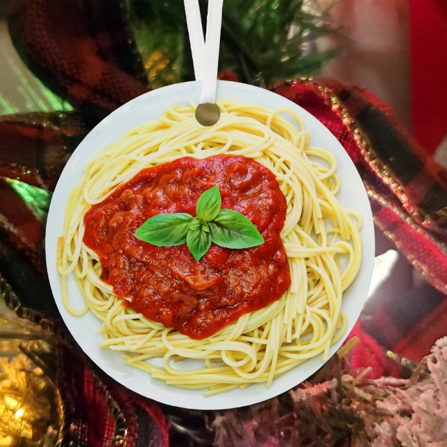 Funny Spaghetti Gag Geschenk Weihnachtsnacht Ornament Aus Metall (Von Creator hochgeladen)