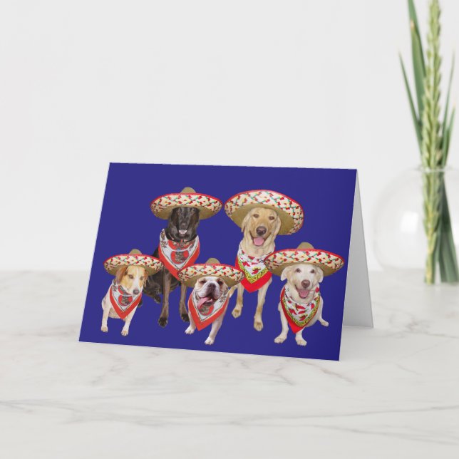 Funny Spanish Birthday von Group Feiertagskarte (Vorderseite)