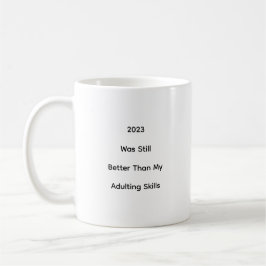 Funny Spaß 2023 New Years Joke Kaffeetasse
