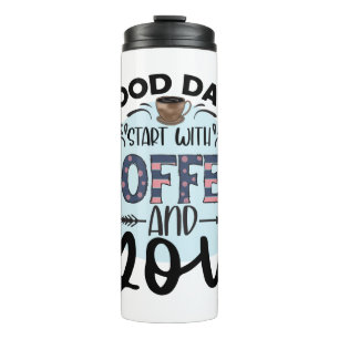 Funny Spaß Coffee Quotes für Kaffeeliebhaber GIFT Thermosbecher
