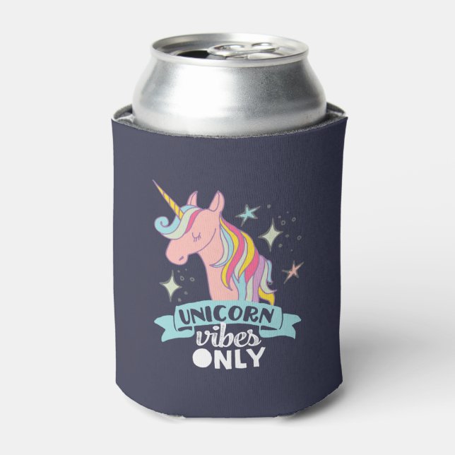 Funny Spaß Einicorn Nur Wibe Dosenkühler (Kanne Vorderseite)