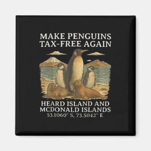 Funny Spaß Sarcastic Pinguin macht Pinguin steuerf Magnet