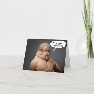 Funny Spaß Typ WTF Geburtstagskarte Karte