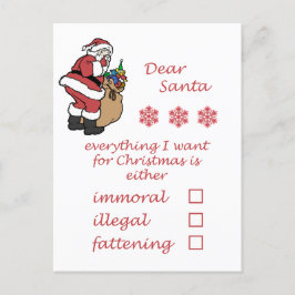 Funny Spaß Weihnachten Liebe Weihnachten Postkarte