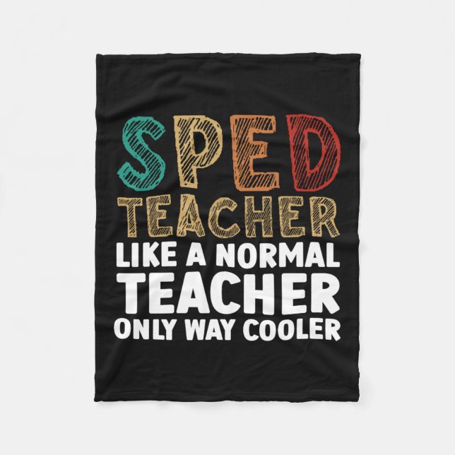 Funny Special Bildung Design für Männer Frauen Spr Fleecedecke (Vorderseite)