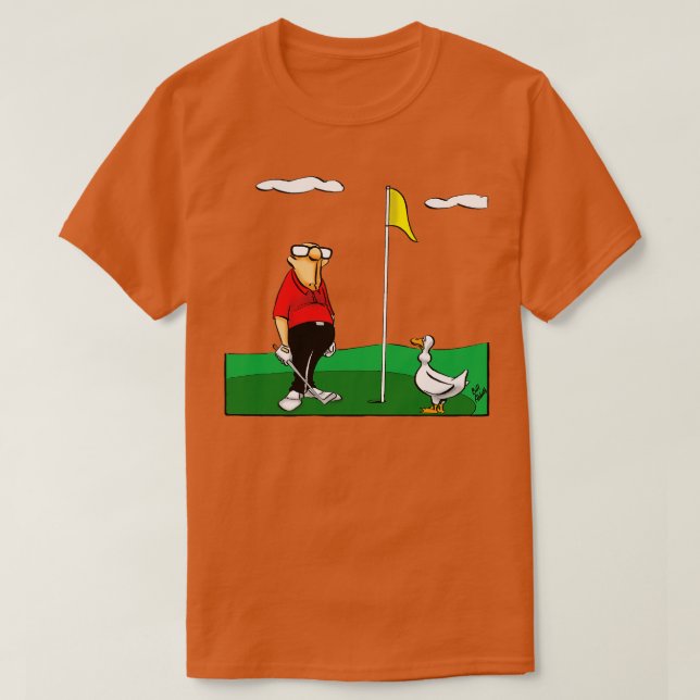 Funny Spectickles Golf Goose Town Spaß T-Shirt (Design vorne)