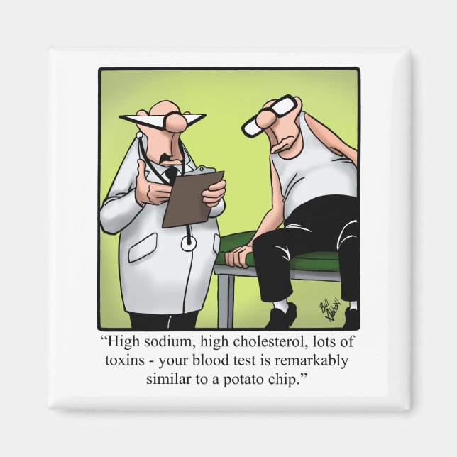 Funny Spectickles Medical Health Cartoon Spaß Magnet (Vorne)