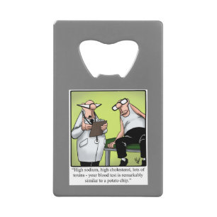 Funny Spectickles Medical Health Geldbeutel Flaschenöffner
