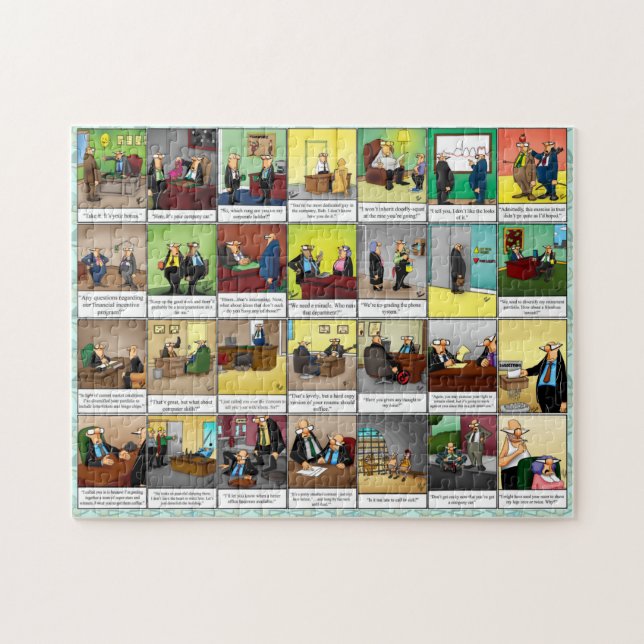 Funny Spectickles Workplace Spaß Puzzle (Horizontal)