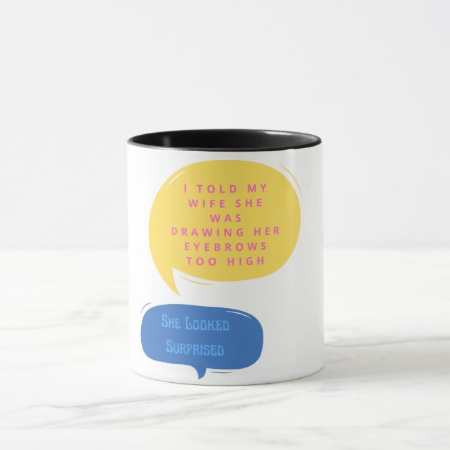 Funny Speech Eyebrows Tasse (Zentrum)