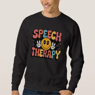 Funny Speech Pathologe Retro Speech Therapie Sweatshirt