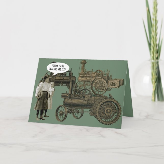 FUNNY SPEECY STEAM MOTOR TRACTION FARM TRACTOR KARTE (Vorderseite)
