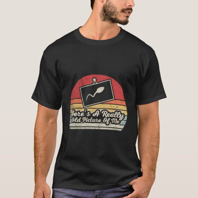 Funny Sperm Shirt Retro Hier ist ein wirklich alte (Vorderseite)