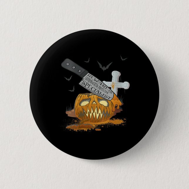 Funny, Spezialistin für Umweltschutz Button (Vorderseite)