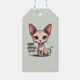 Funny Sphynx Cat Dad Cartoon Art Geschenkanhänger