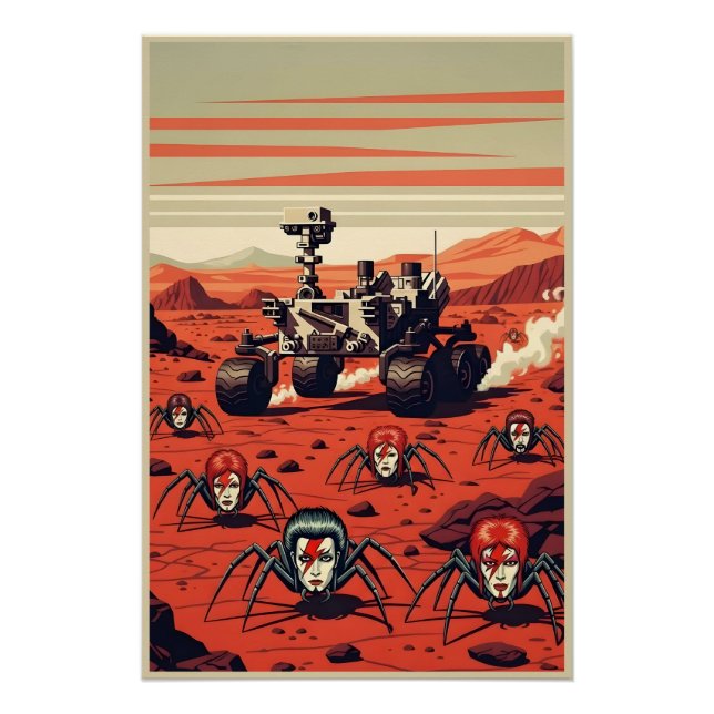 Funny Spiders from Mars Poster (Vorderseite)