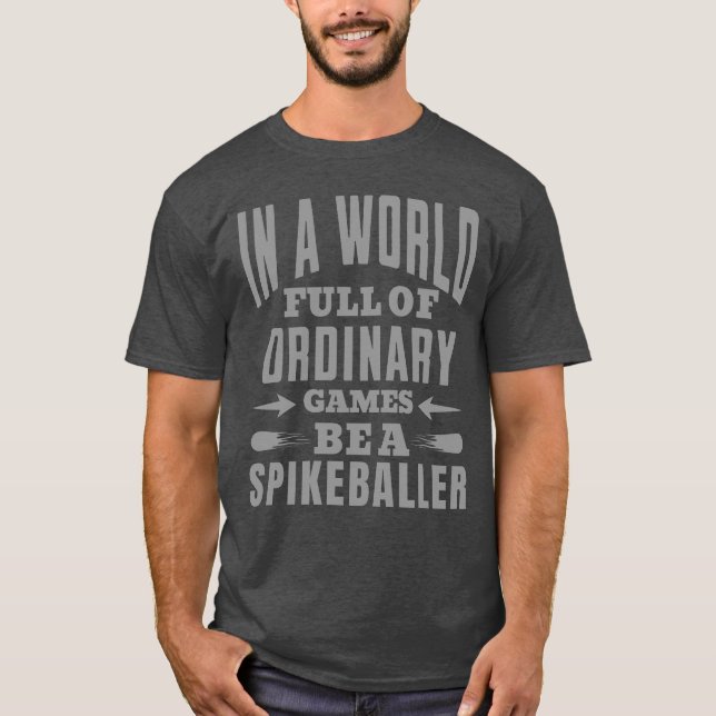Funny Spikeball Player Zitat T-Shirt (Vorderseite)